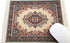Beautiful Oriental Rug Style Mousepad, Beige Miniature Carpet Computer Mouse Pad, Non-Slip