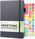 Clever Fox Meeting Notebook, A5 Work & Business Organizer with Notes & Action Items for Project Management & Meetings