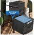 DEVAISE 2 Drawer Mobile File Cabinet, Rolling Printer Stand, Charcoal Black Wood Grain Print