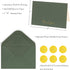 50 Pack Crisky Green Thank You Cards with Envelopes & Stickers Bridal Shower Graduation Thank You Cards Small Business