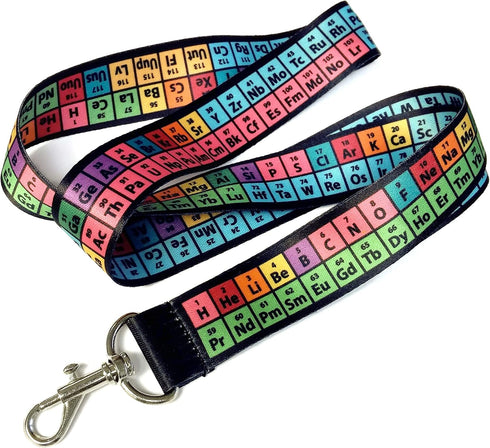 Rainbow Lanyard - Periodic Table of Elements Chemistry