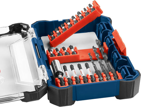 BOSCH DDMS20 20-Piece Custom Case System Set for Assorted Impact Tough Drilling and Driving