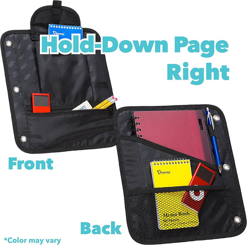 Case it Dual Monster Eye Zipper Binder, 2 Sets of Rings, Included Pencil Pouch, Purple, DUAL-101-ME-PUR