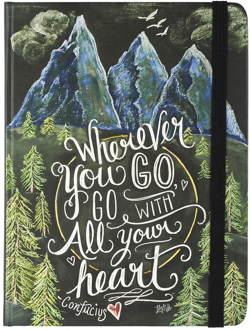 Wherever You Go, Go with All Your Heart Journal, Diary, Notebook