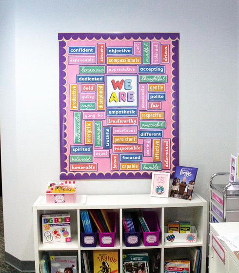Carson Dellosa We Stick Together 52-Piece Motivational Bulletin Board Set with Positive Sayings for Classroom Decor