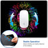 Small Computer Mouse Pad with Personalized Watercolor Lion Design, Non-Slip Rubber Office Mousepad