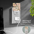 Jahiona White,0.5W LED Night Light Lamp with Smart Sensor Dusk to Dawn Sensor,Paris Flower Eiffel Towel with Rose Night