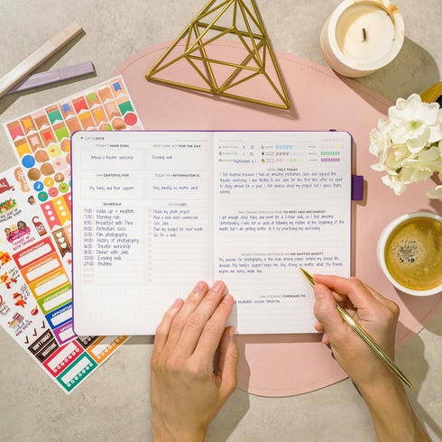 A5 Clever Fox Self-Care Journal Daily Reflection Notebook Mental Health & Personal Development Planner, Meditation