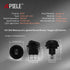 APIELE Waterproof Round Rocker Toggle Switch 2 Position DC 12V 20A ON-Off with LED Light SPST, 4Pcs KCD1-8-101NW (Four