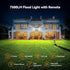 7500LM 150-LED 3-Head 300Wide 4 IP66 TECKNET Motion Sensor Outdoor Lights, Security Light with Remote Control, Angle