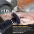 11-Piece 3" Set 10 1/4" Dura-Gold Diameter Abrasive Stripping Brush Wheel - Quick Change Discs with Roll Lock