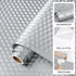 15.8inx23ft ReWallpaper Stainless Steel Backsplash Wallpaper Peel and Stick Oil Resistant Brushed Silver Contact Paper