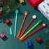 jiebor 20Pcs Christmas Gel Ink Novelty Pens - Cute Fun Bulk with Black Ink for Office Supplies