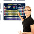 Large Illustrated Periodic Table of Elements 2025 Kids Poster, Laminated (18"x24") Young N Refined