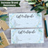 Hadley Designs 25 Geometric Greenery Blank Certificates for Small Business, Paper Voucher for Massage, Hair & Nail