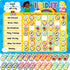SpriteGru Magnetic Reward Chart, Dry Erase Task Board-One Chart & 72 Magnetic Reward