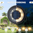 2-in-1 8 Pack) Flacchi Solar Lights Outdoor Waterproof - Solar Powered Ground Lights Outdoor Solar Disk Light Landscape
