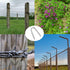 Steel Wire Fencing Staples (200 pcs), Galvanized U-shaped Fasteners for Wire Mesh and Woven Fencing