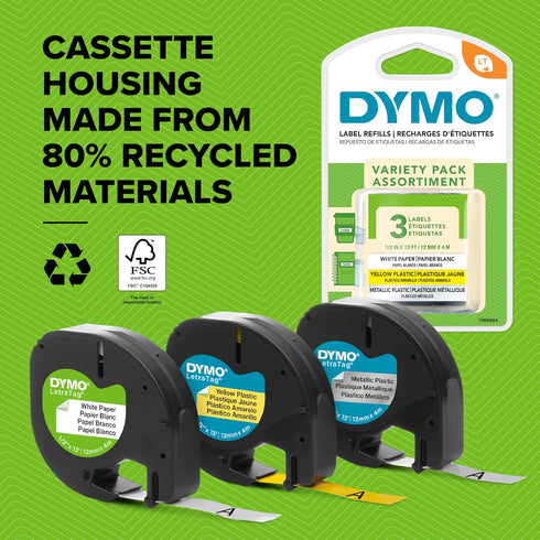 DYMO 200B 1 LetraTag Bluetooth Label Maker, Compact Label Printer, Connects Through Bluetooth Wireless Technology