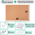 Mr. Pen Cork Board, 24”x36”, Framed Push Pin Board for Walls, Office Bulletin Board