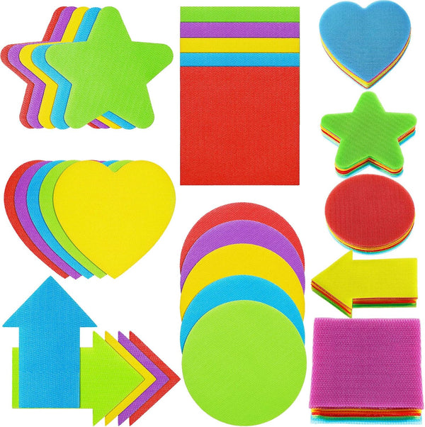 Carpet Markers Multi-Color Spot Markers - 5 Style Group Activity Floor Dots for Classroom, Preschool, Kindergarten (50