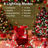 2 Pack 100 33Ft 8 Red White Green Christmas String Lights Battery Operated, LED String Lights with Timer Modes Outdoor