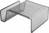 Lorell Mesh Steel Office Phone Stand for Desk, Angled with Storage Slot, 11.1"