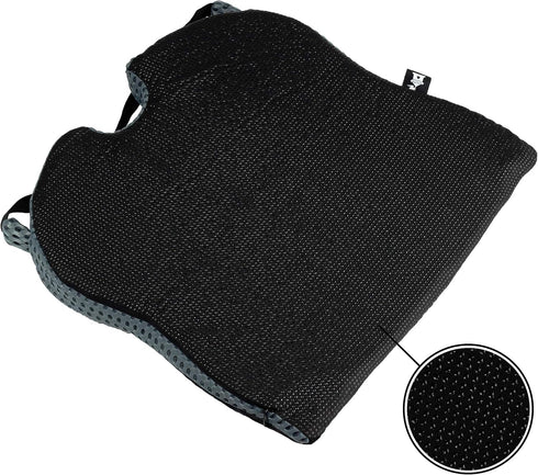 Tailbone Castle Knight Wedge Memory Foam Seat Cushion for and Back Pain Relief - Coccyx Cutout Seat Pillow for Office