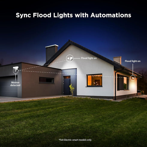 Smart WiFi Dual-Head LED Floodlight for Ultimate Control