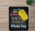 VIVIPOW Inspirational Quote Mouse Pad, Stitched Edge Mouse Pad with One Small Positive Thought in The Morning Can