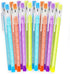 Emraw No 2 HB Translucent Pencils, Multipoint Non-Sharpening Stackable Pencil with Matching Eraser (Pack of 16)