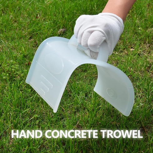 Concrete Trowel Tools for Masonry, Plastic Hand Plastering Tool for Garden Corner Flooring Molds, 4x7.28 inches