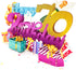 Liif Happy 70th Birthday Pop Up Card, Glitter 70 Birthday Card for Women, Men, with Message Note & Envelope