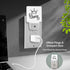 Jahiona White,0.5W LED Night Light Lamp with Smart Sensor Dusk to Dawn Sensor,Funny Queen Crown Night Light Daylight