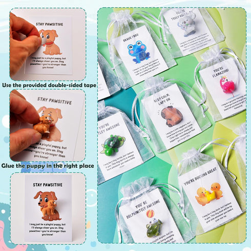 PAPPYN-A 200 Sets Employee Appreciation Gifts Bulk for Coworkers Team Staff Thank You Gifts Organza Bags Back to School