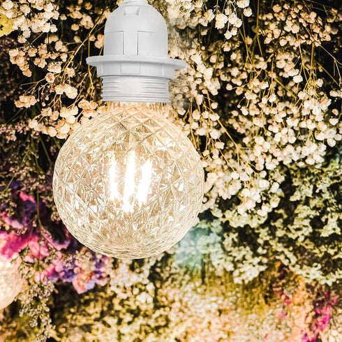 BigiWoon 20Ft Bulb E26 E27, 1 Pack Plug in Pendant Light Cord Kit - UL Lamp Cord with On/Off Switch and Socket White