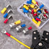 ANCIRS 30pcs Semi-Insulated Piggyback Spade Connectors, Quick Disconnect Cable Crimp Terminals