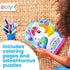 60-Page Ooly Playful Pages Activity Book - Unicorn Party Activity Book with Stickers, Coloring Pages, Mazes & Puzzles