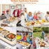 35"x16", 3S 8 12 Warming Mat for Food, XXL Electric Warming Tray for Parties Buffet, Graphene Rapid Full-Surface