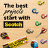Scotch Transparent Tape, 2 Rolls, 1/2 x 2592 Inches, Classic Glossy-Finish