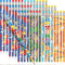 Handepo 72 Pieces Attendance Pencils with Eraser, Assorted Wooden Pencils for Kids, Student Carnival Prize, 4 Styles