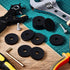 40 Pcs Rubber Spacer Flat Bushings, 1 1/2 Inch OD x 3/8 Inch ID x 1/4 Inch Thickness Neoprene Washers for Screws