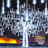 JJGoo Meteor Shower Lights Christmas Lights Falling Rain Lights, 16inch 10 Tube