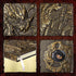 Pajean Dragon Journal, Embossed Leather Antique Dragon Notebook with Pen, Lined Paper, A5 (Bronze)