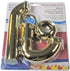 Westbrass D401-PF-01 Decorative Styrene P-Trap, Polished Brass