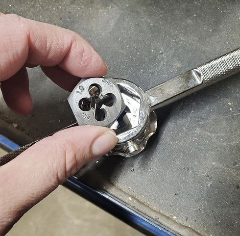 Century Drill & Tool 98511 Adjustable Self-Centering Die Stock, 1" Steel