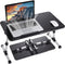Lap Desk for Laptop, 8AMTECH Ajustable Laptop Table with Cooling Fan Office