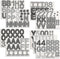 Juvale 144 Count Bulletin Board Alphabet Letters and Numbers