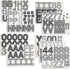 Juvale 144 Count Bulletin Board Alphabet Letters and Numbers