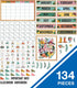 Carson Dellosa 134 pc Grow Together Calendar Bulletin Board Set, Wall Calendar, Monthly Calendar Headers & Cover Ups, Leaf & Flower Decor, Motivational Poster, Classroom Supplies & Classroom Decor by Carson Dellosa Education